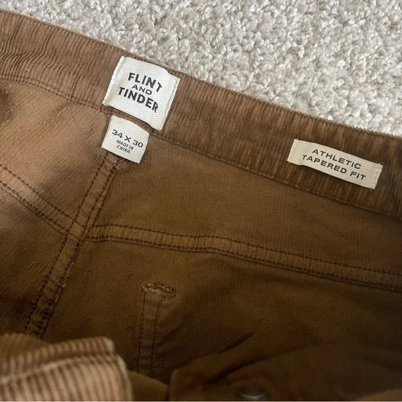 Flint & Tinder Athletic Tapered Fit Corduroy Pants